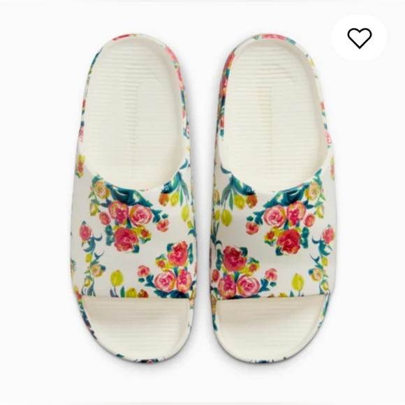 Nike Women's Calm Slide Slippers 'Floral' HF1069-100 Expeditedship Women's Sz 6 - Picture 4 of 13
